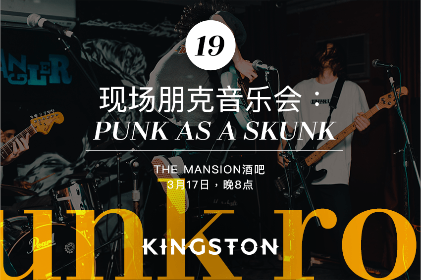 19. 现场朋克音乐会：Punk as a Skunk